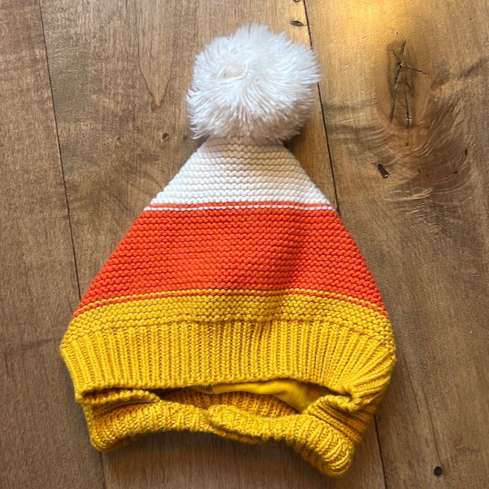 Warm, vibrant, and adorable knit hat perfect for cold months 3-6 months